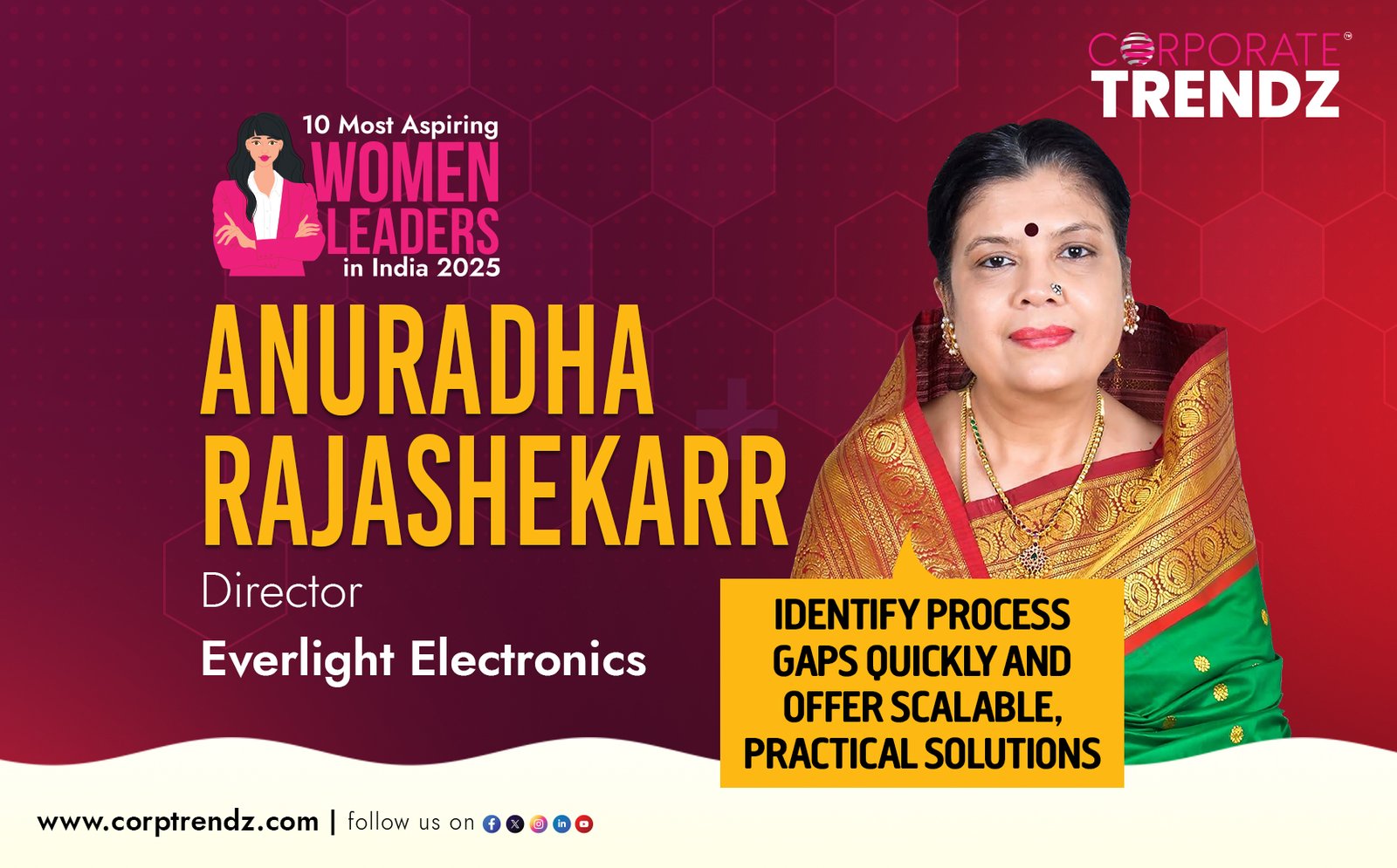 Anuradha Rajashekarr: 10 Most Aspiring Women Leaders in India 2025