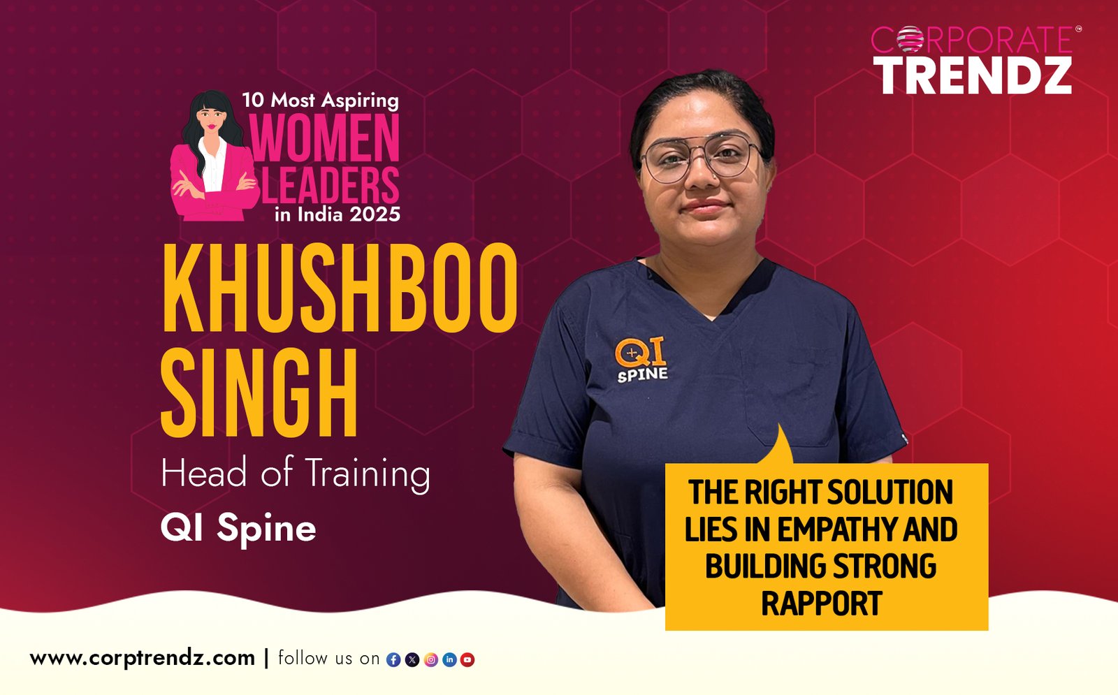 Khushboo Singh Named One of India’s 10 Most Aspiring Women Leaders in India 2025