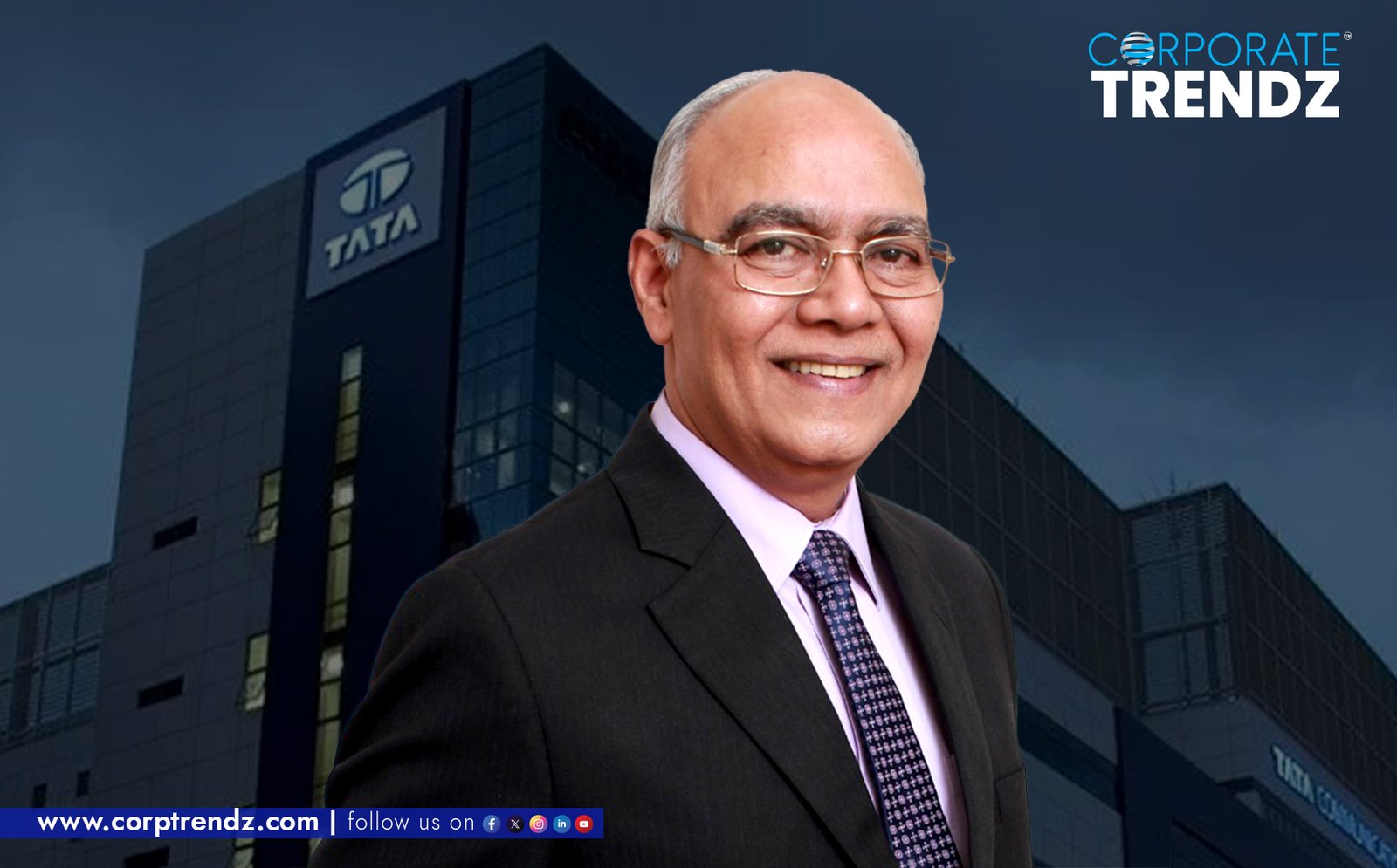Padmanabhan Sankaranarayanan, the newly appointed Chairman of Tata Chemicals, in a professional portrait.