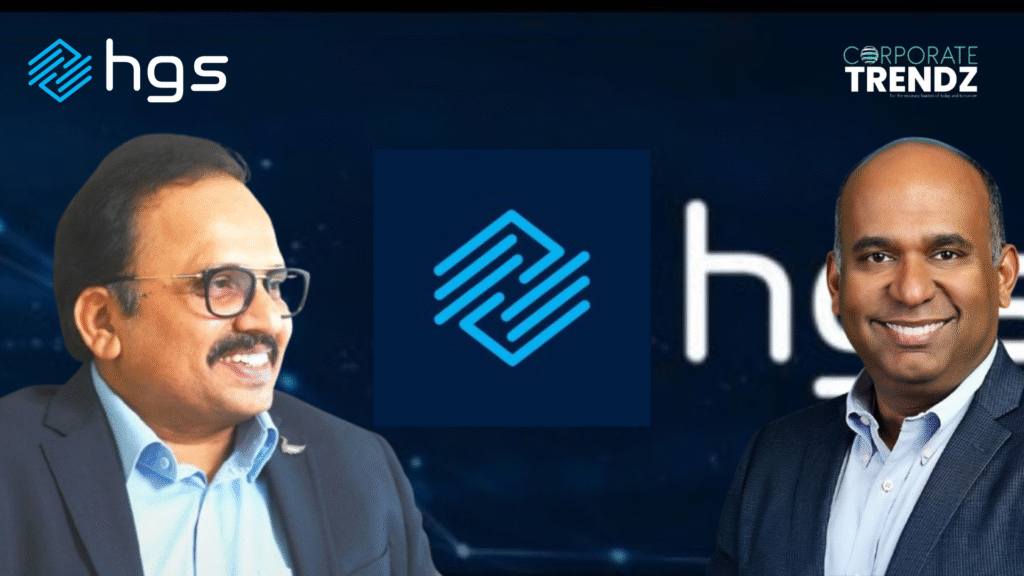 A split image featuring professional portraits of Venkatesh Korla (Global CEO) and Mahesh Kumar Nutalapati (Global CFO) against a background suggesting digital transformation or global business.