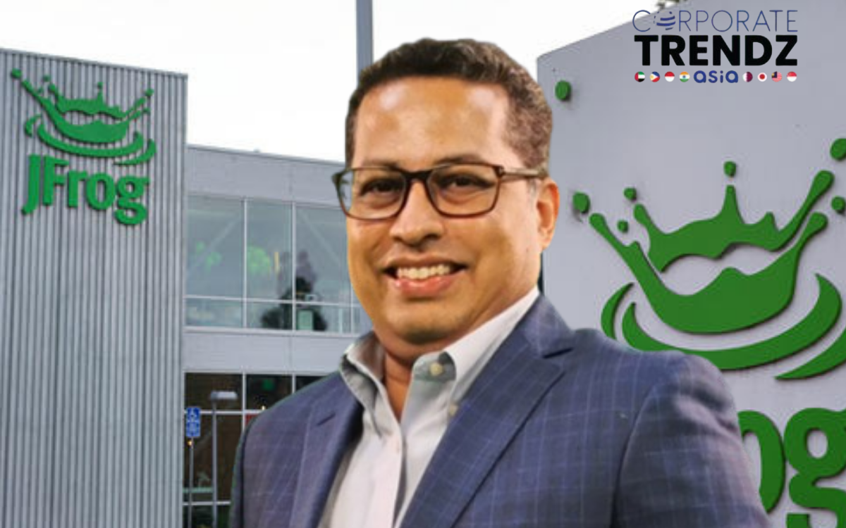 Sunny Rao, the new Senior Vice President of Asia Pacific Sales at JFrog, in a professional headshot, possibly with a subtle background suggesting software or technology.