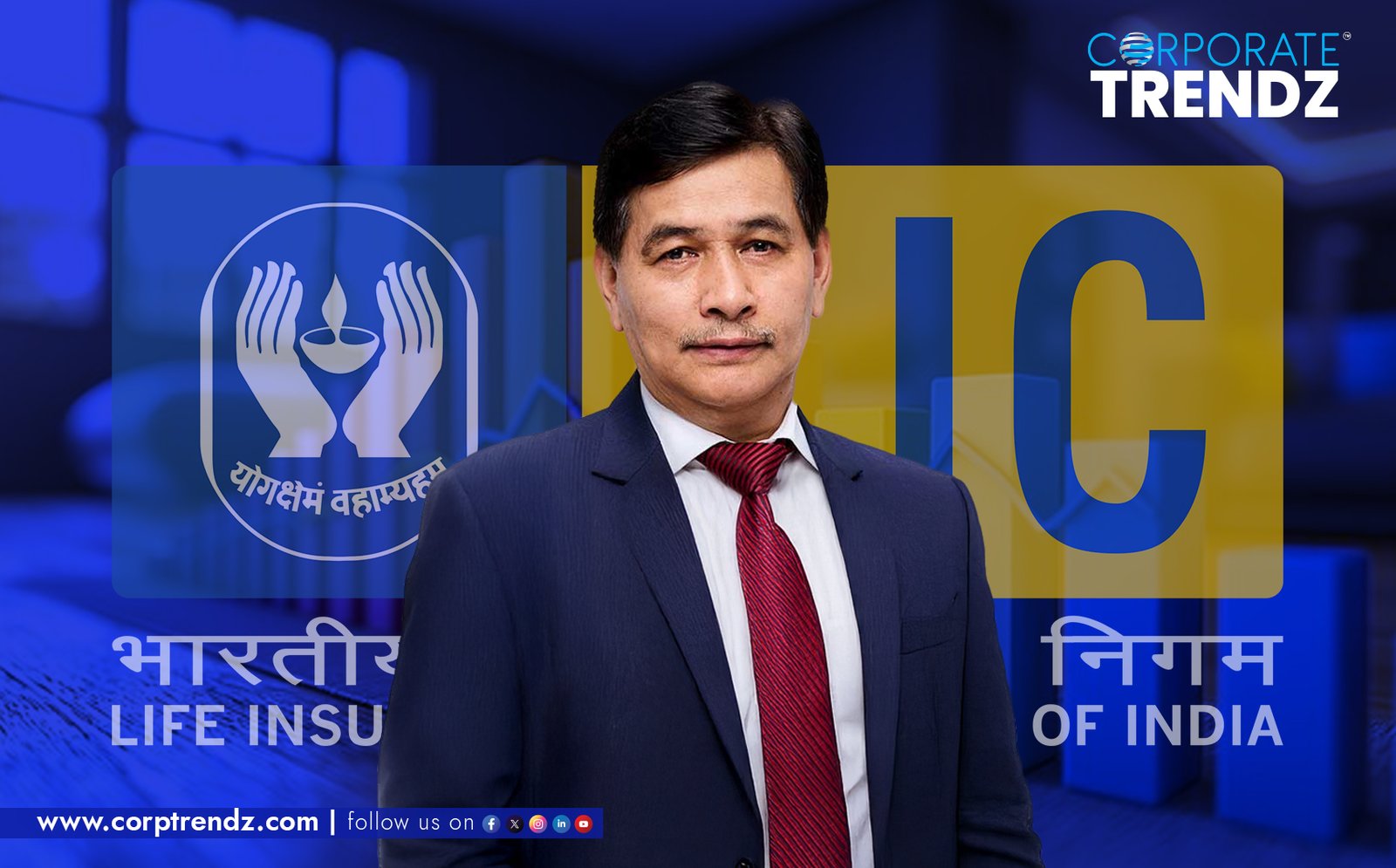 Sat Pal Bhanoo takes interim charge as MD and CEO of Life Insurance Corporation of India (LIC), smiling confidently in a professional setting.