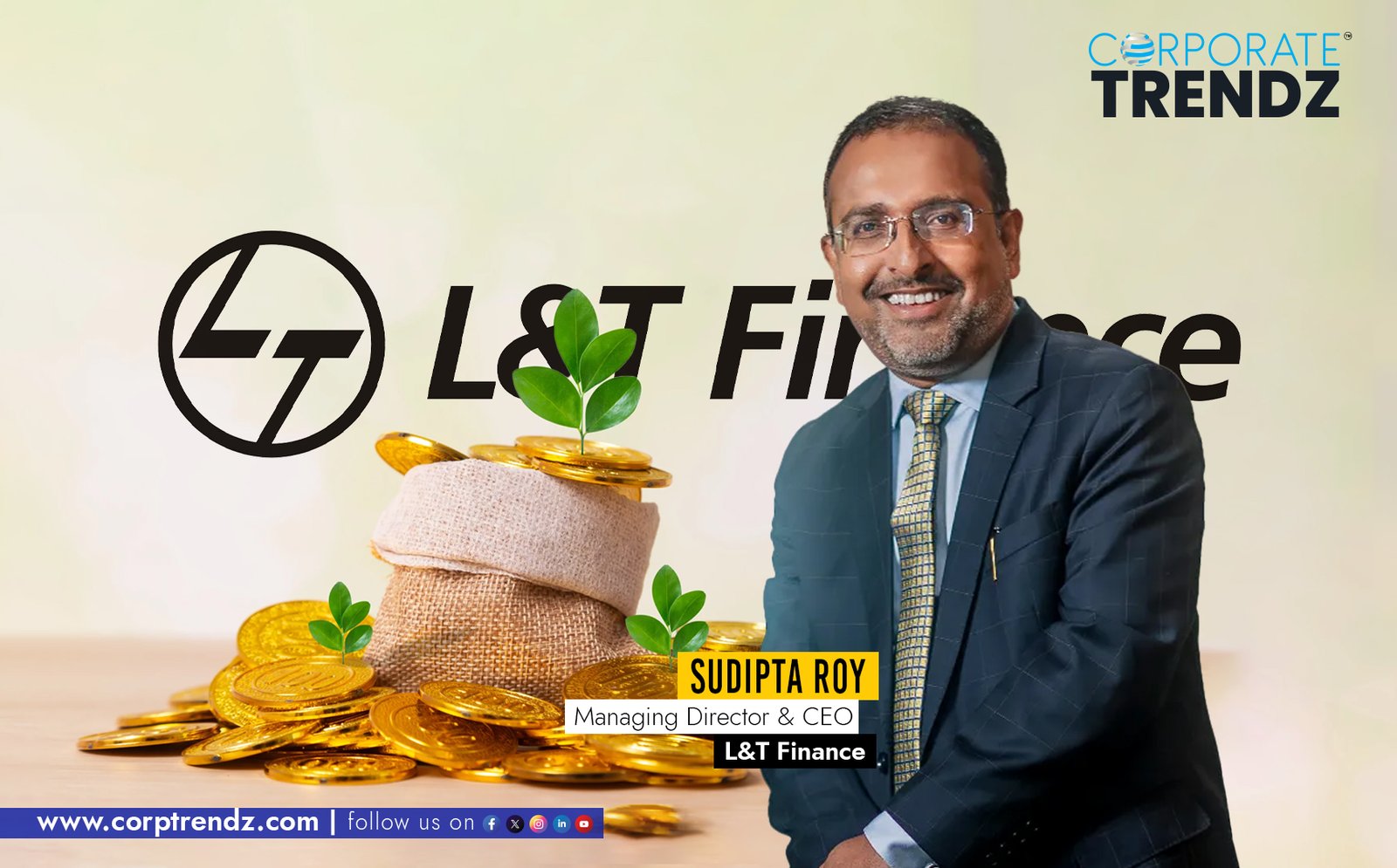 L&T Finance and Paul Merchants Finance logos side-by-side, symbolizing the acquisition of the gold loan business.