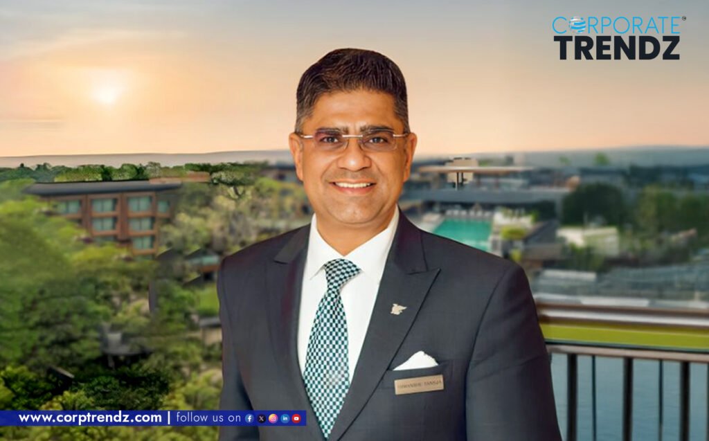 Himanshu Taneja, the newly appointed General Manager of JW Marriott Goa, in a professional and welcoming pose, reflecting his role in hospitality.