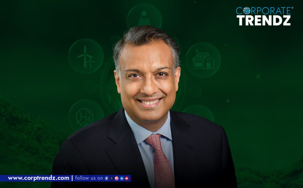 Sumant Sinha, Founder, Chairman, and CEO of ReNew, also the newly appointed Chairman of CII Energy Transition & Hydrogen Council, in a professional pose.