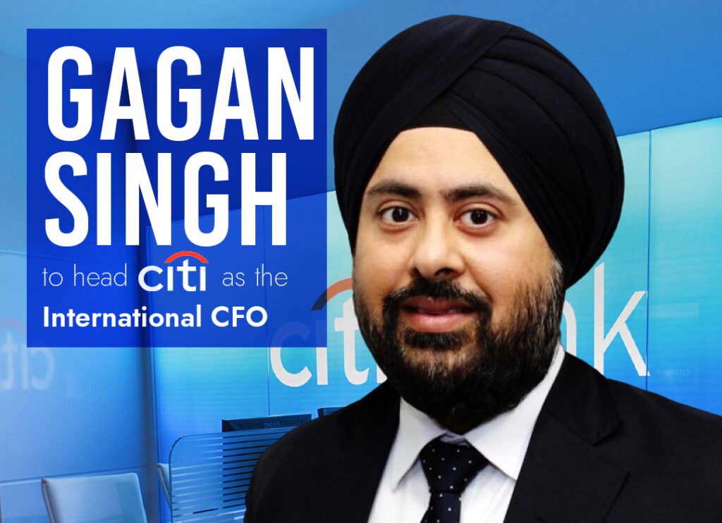 Gagan Singh, the newly appointed International CFO of Citi, in a professional and confident pose.