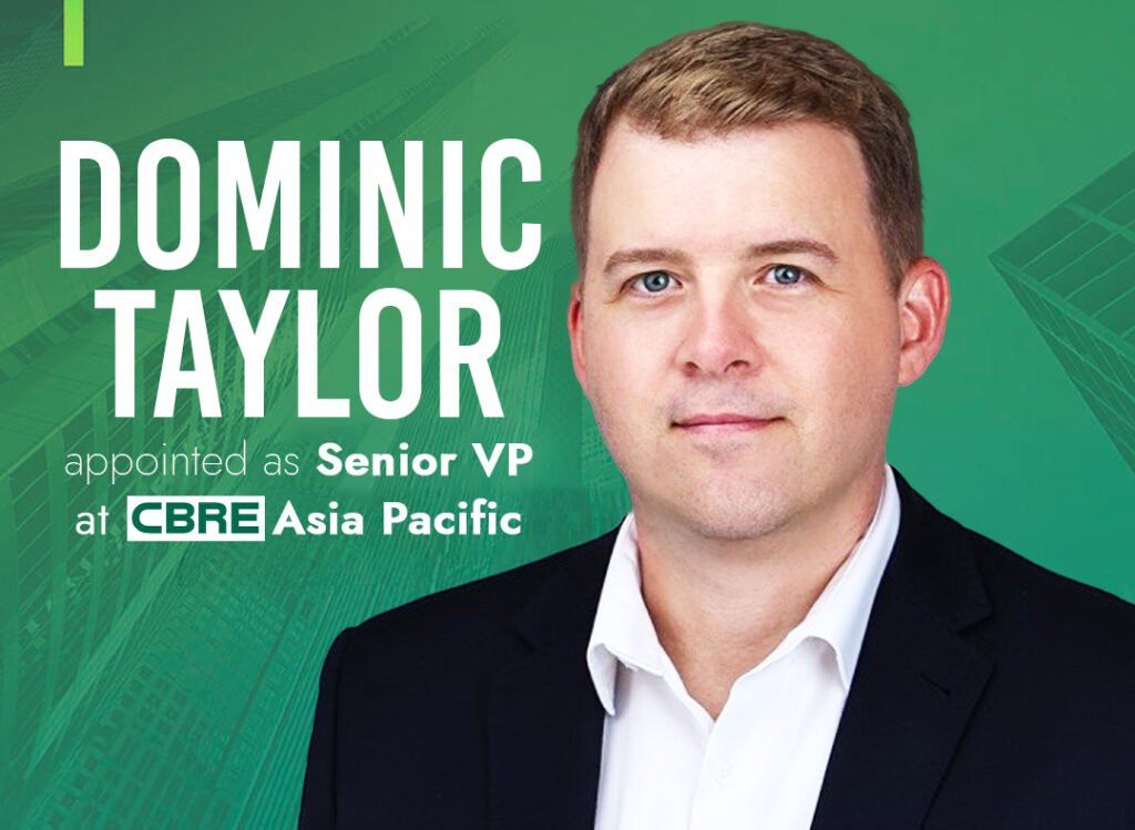 Dominic Taylor, Senior Vice President for Technology, Media, and Telecommunications (TMT) at CBRE Asia Pacific, smiling and looking professional.