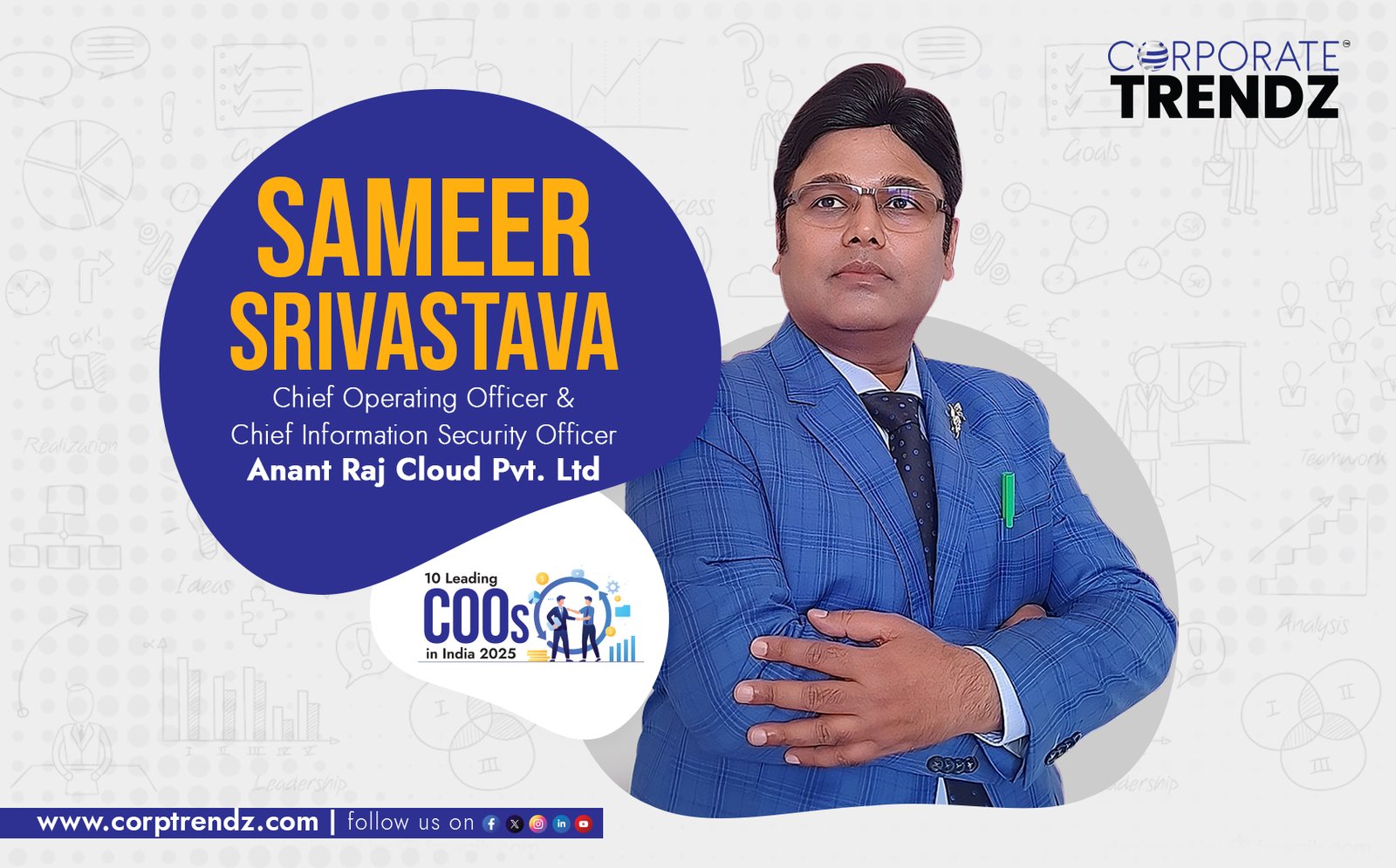 Sameer Srivastava: Named One of India’s 10 Leading COOs in India 2025 By Corporate TrendZ