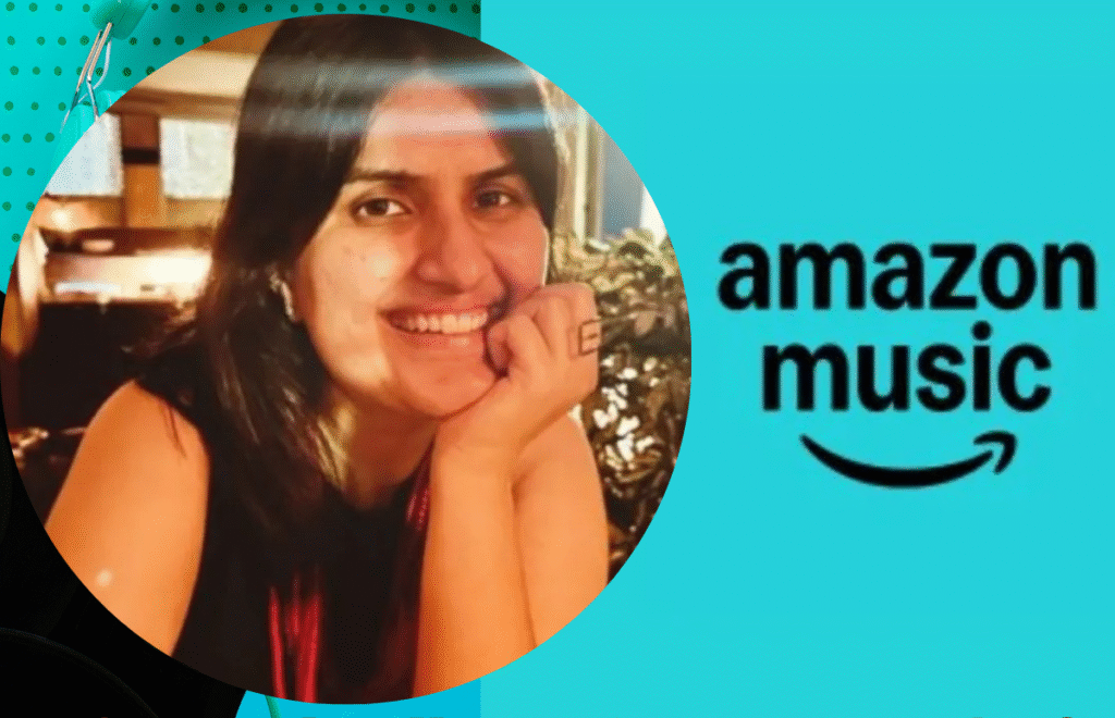 Divya Chadha, smiling and professionally dressed, in a headshot, symbolizing her new role as Head of Marketing at Amazon Music India.