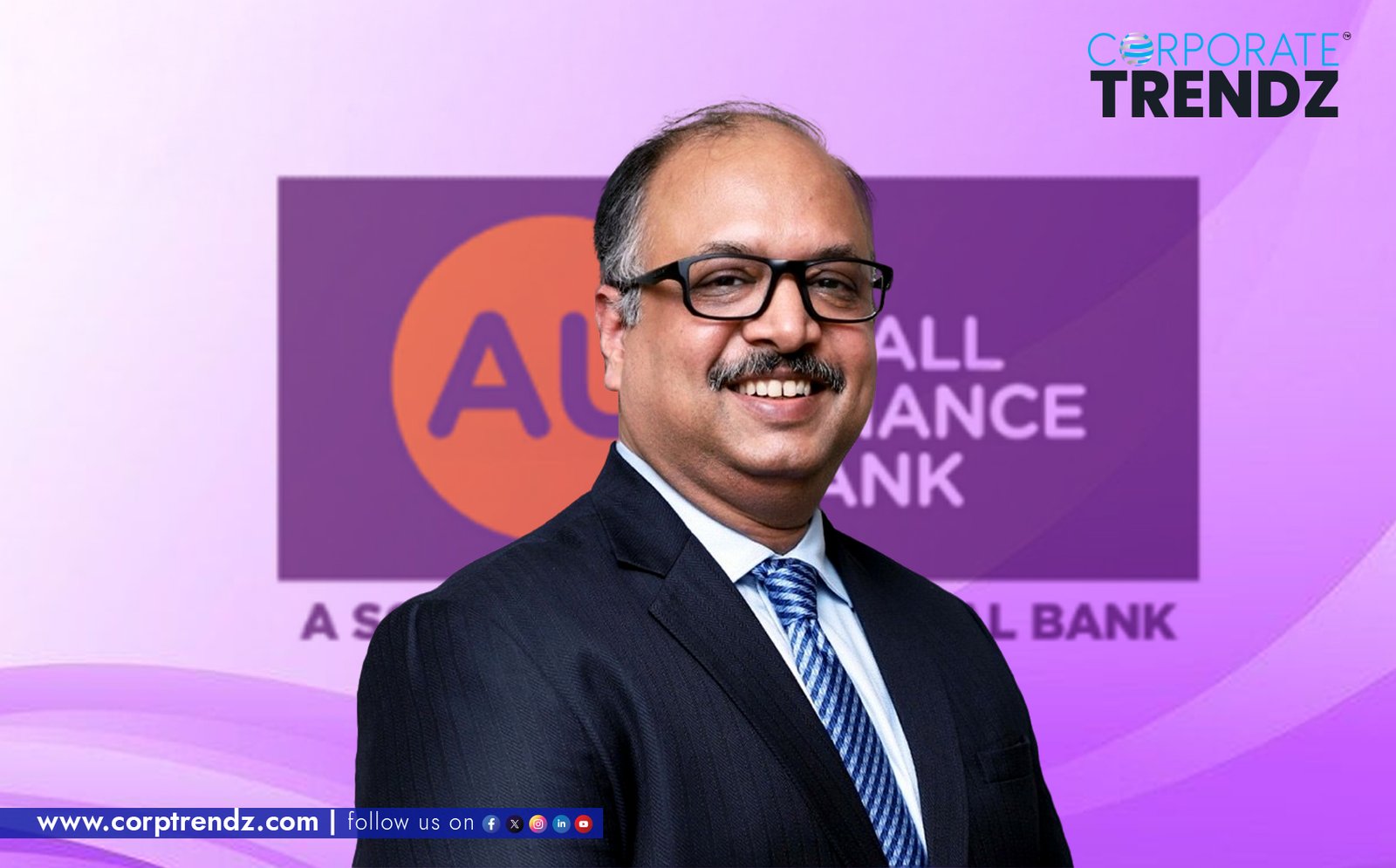 Vikash Modi, the newly appointed Head of Human Resources at AU Small Finance Bank, in a professional and approachable pose.