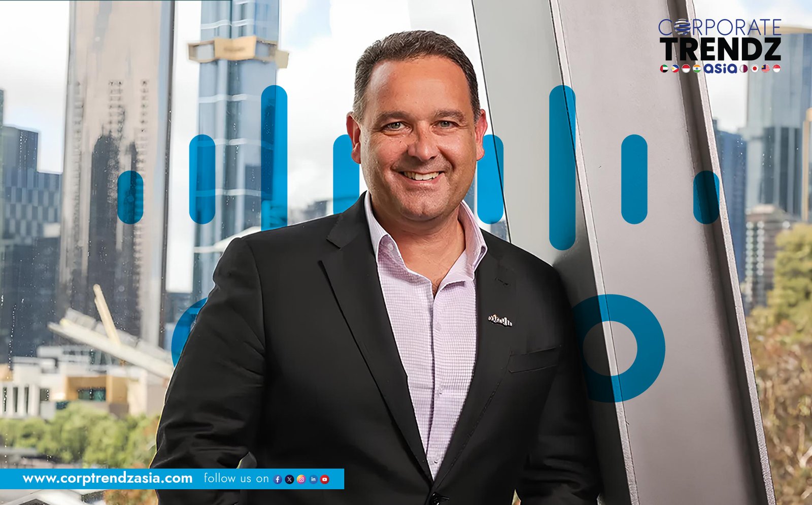 Ben Dawson, newly appointed Cisco President for APJC region, smiling.