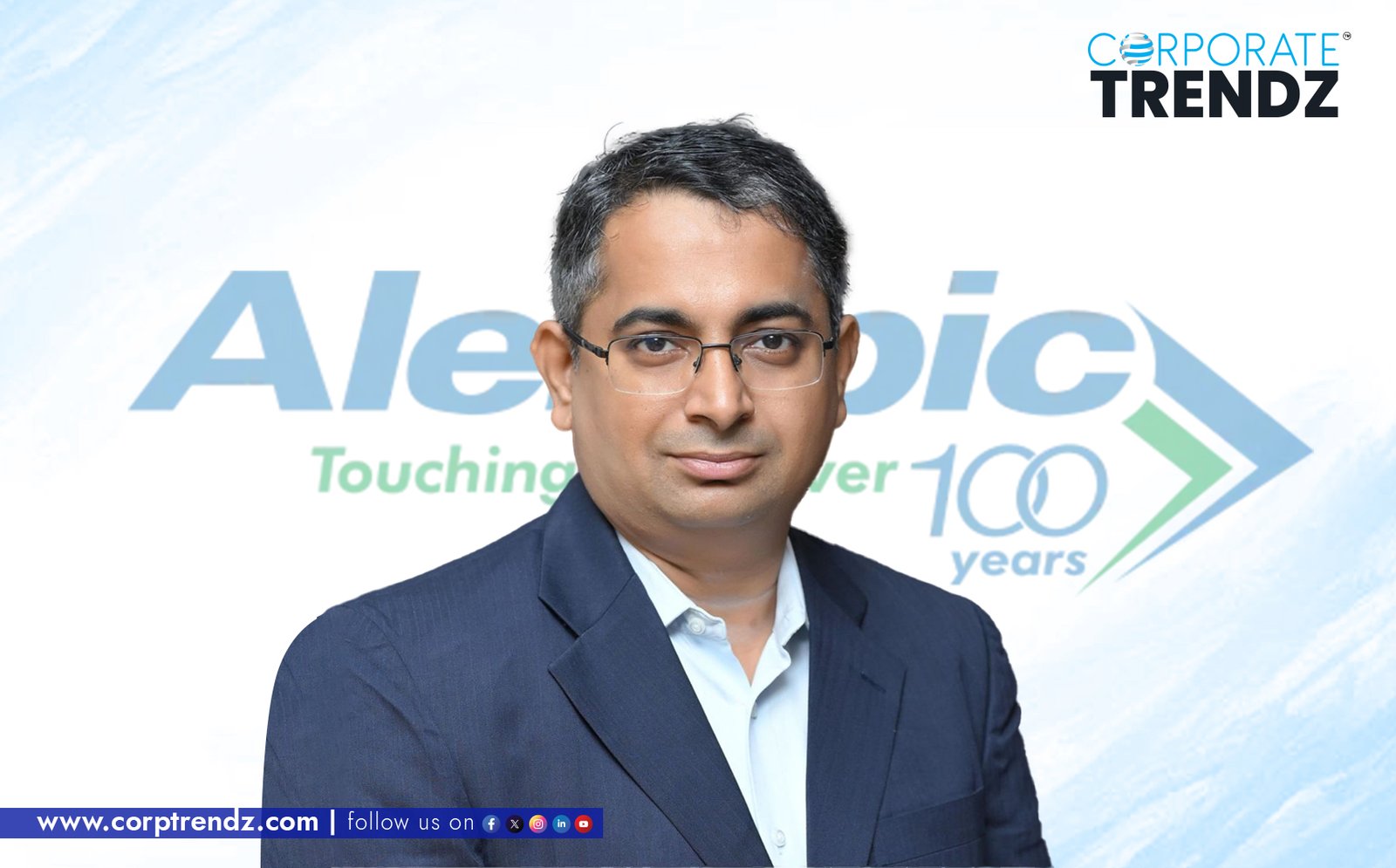 Krishnan G, the newly appointed Chief Financial Officer (CFO) of Alembic Pharmaceuticals, posing professionally.