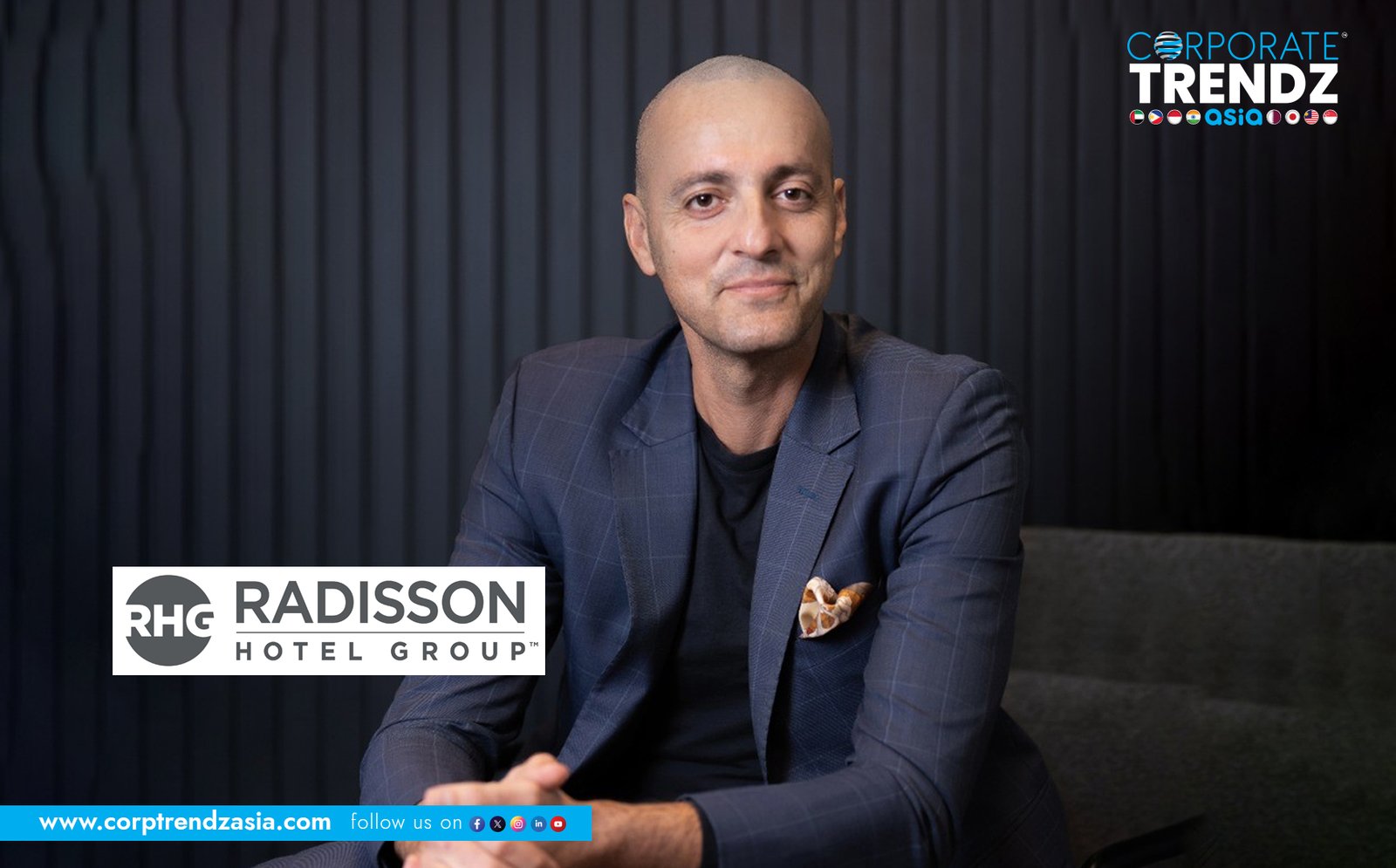Elie Milky, Chief Development Officer for Radisson Hotel Group's Middle East, Cyprus, and Greece region, smiling professionally.
