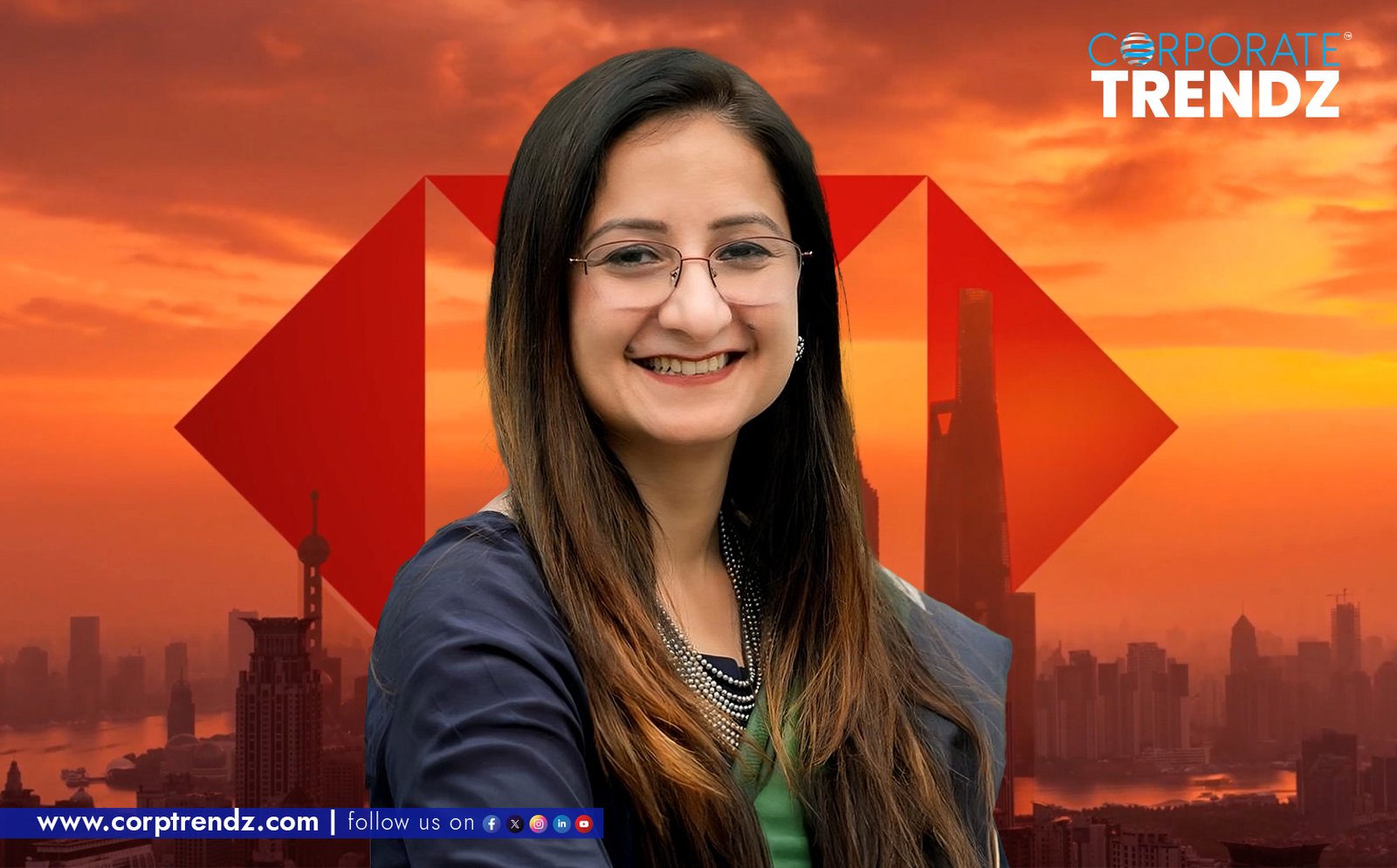 Monika Marwah, the newly appointed Vice President of Workforce Enablement at HSBC, smiling professionally.