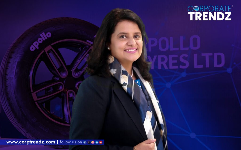 Mahalakshmi R, the newly appointed Chief Human Resources Officer (CHRO) at Apollo Tyres, smiling professionally.