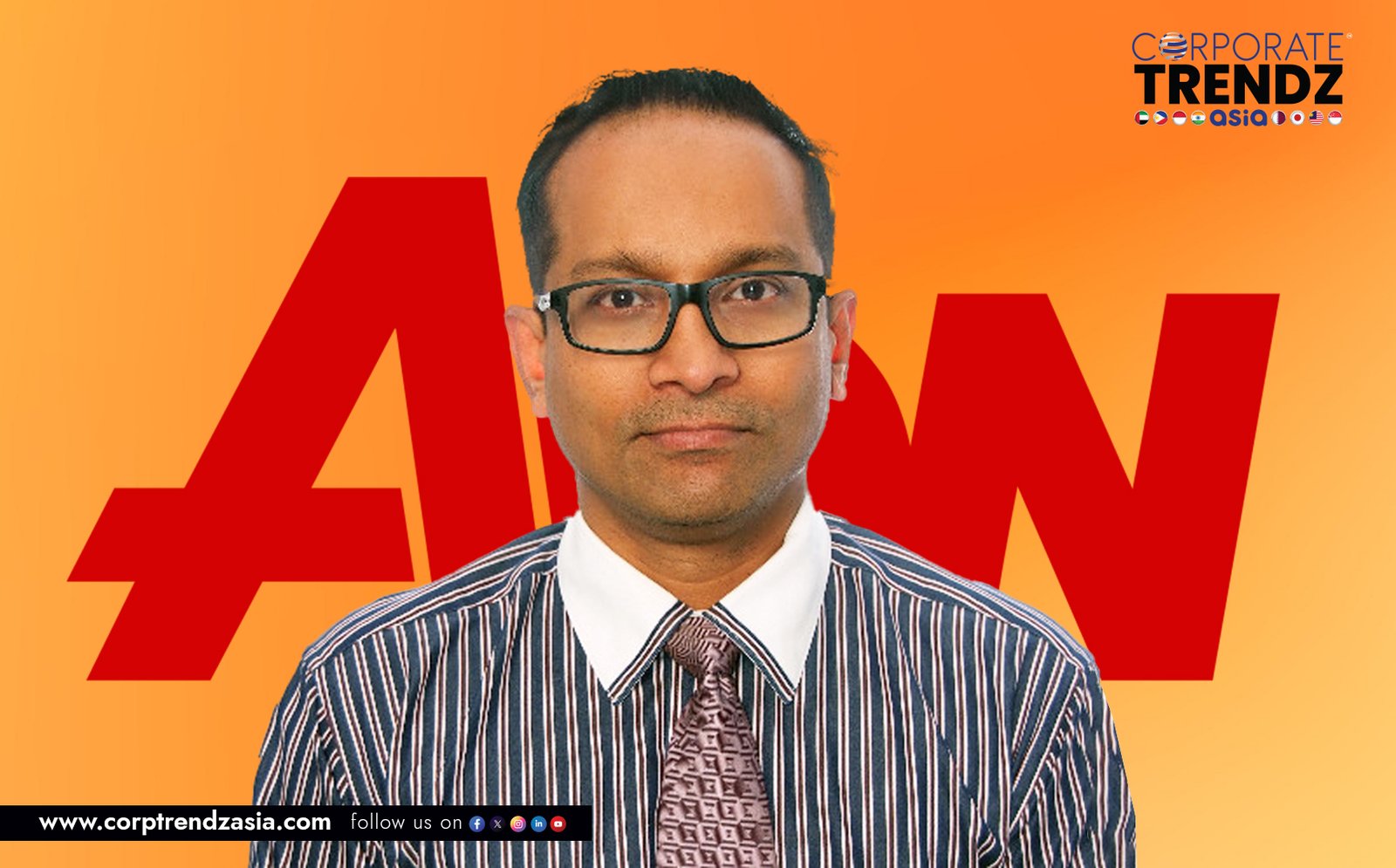 A professional portrait of Murali Raj, the newly appointed Complex Property Claims Advocate and Regional Director - Asia at Aon.