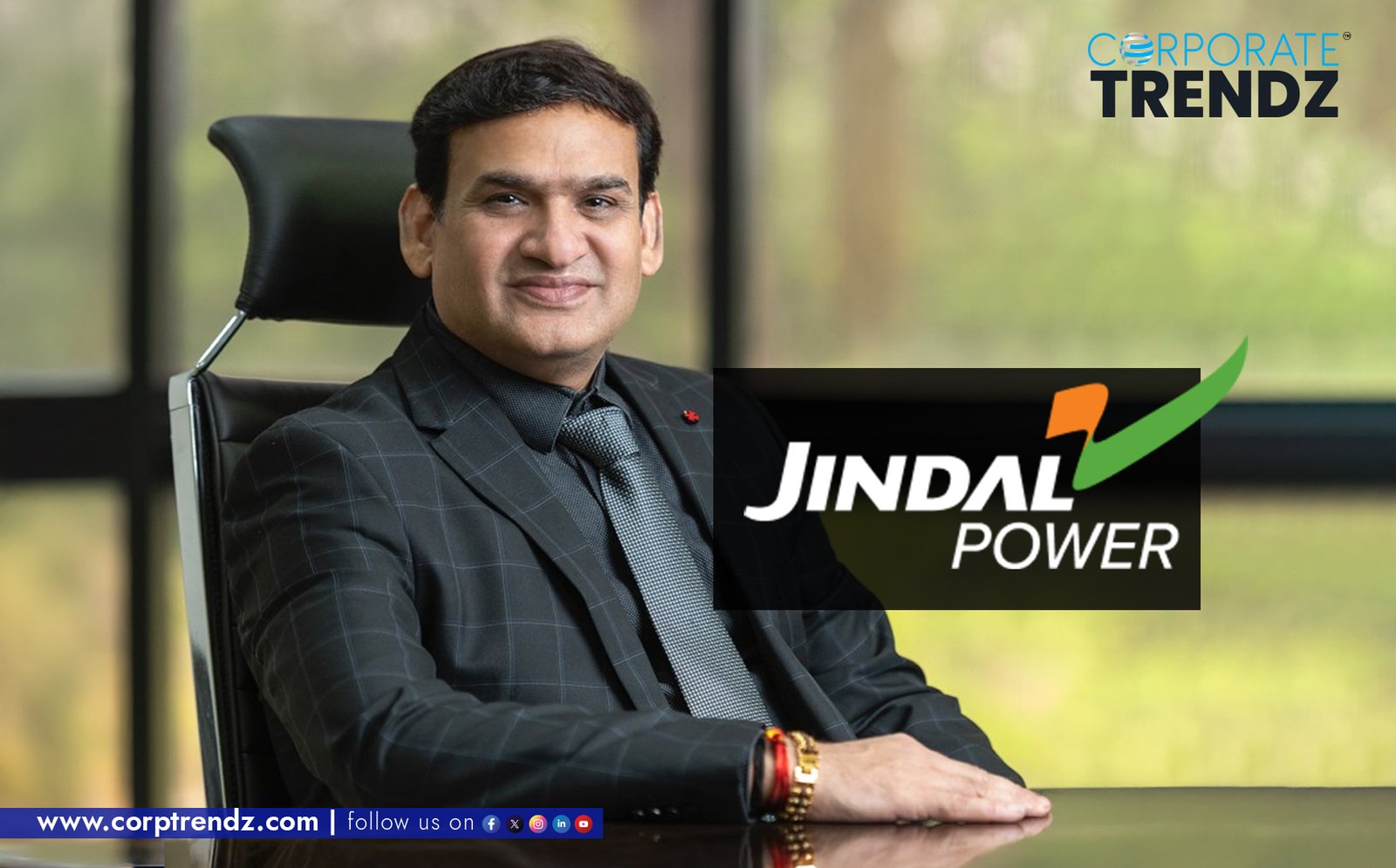 A professional headshot of Ajay Kumar Pandey, the new Executive Director and CEO at Jindal Power Limited.