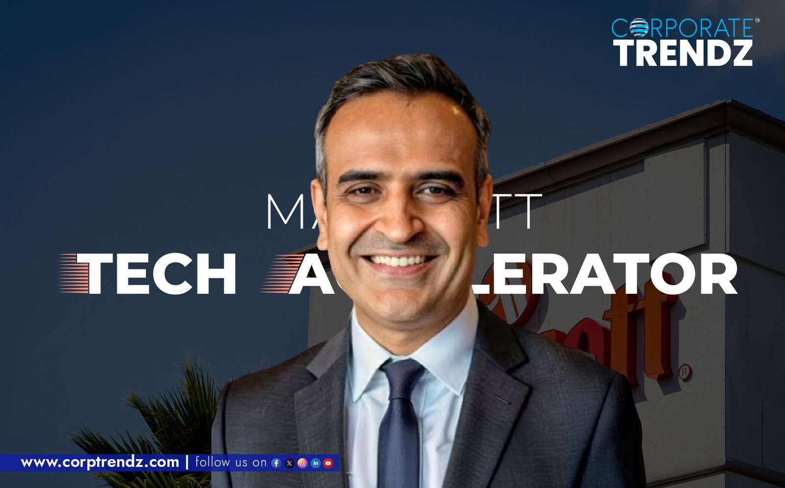 Professional headshot of Shameel Sharma, the new Managing Director of Marriott Tech Accelerator's Global Capability Center.