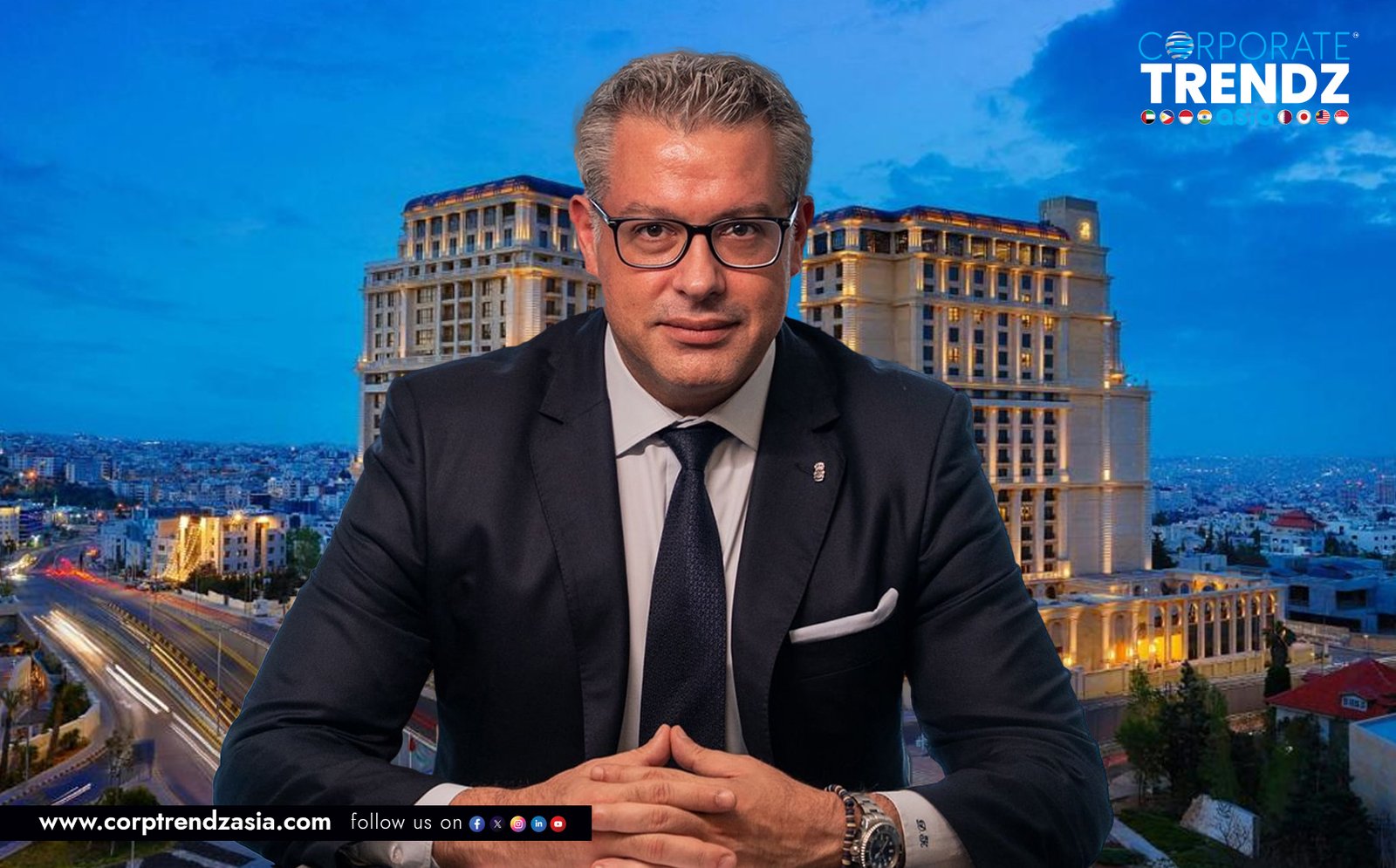 Professional headshot of Dimitrios Kotsifakos, the newly appointed General Manager of The Ritz-Carlton, Amman.