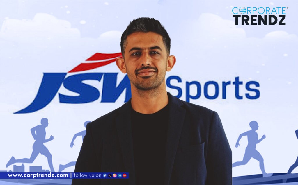 A professional headshot of Divyanshu Singh, the newly appointed CEO of JSW Sports, smiling confidently in business attire.