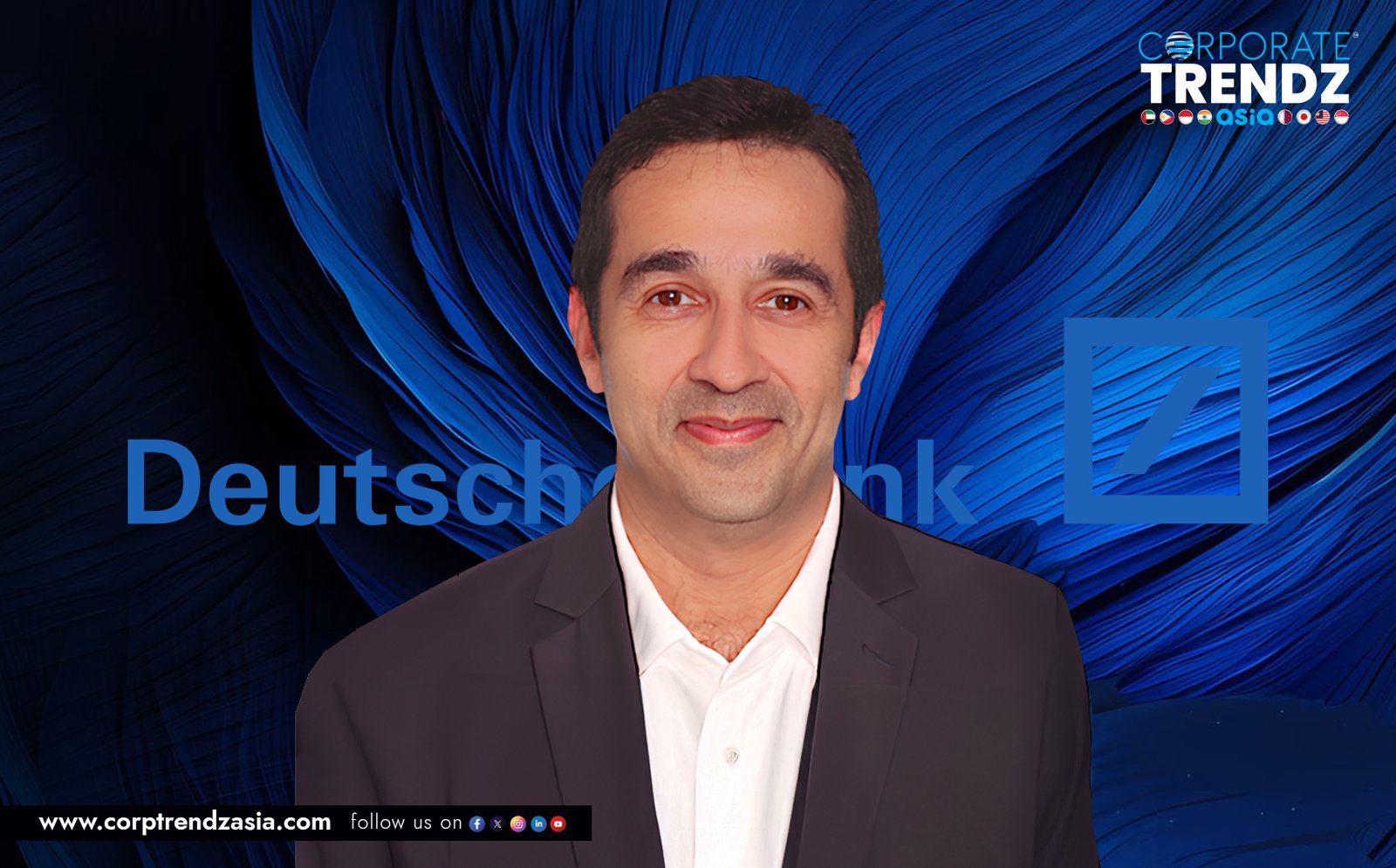 Professional portrait of Ravi Manot, the new Managing Director at Deutsche Bank.