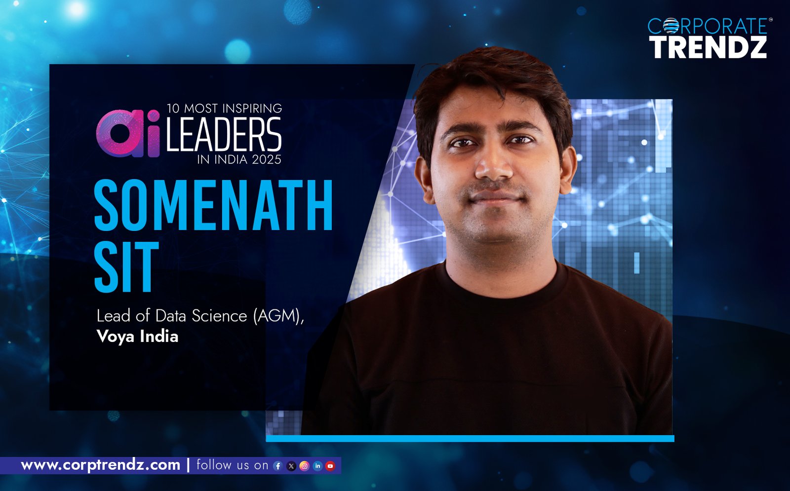 Somenath Sit: Named One of India’s 10 Most Inspiring AI Leaders in India 2025 By Corporate TrendZ