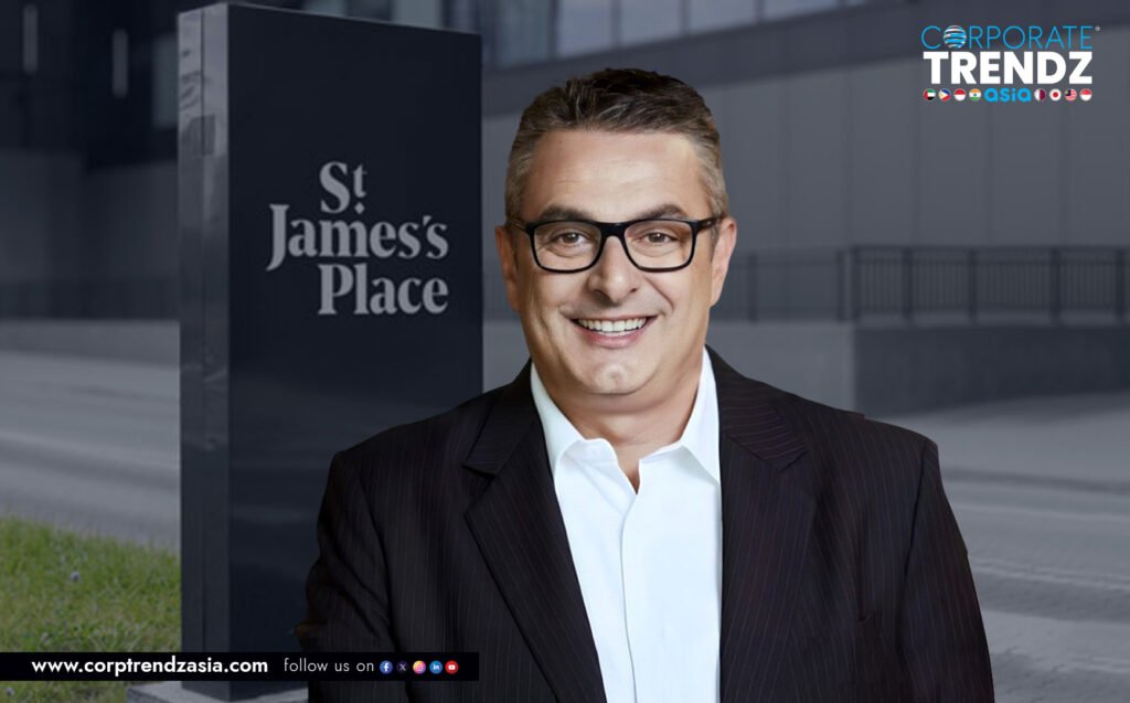 Professional headshot of John Elkovich, the new CEO for Singapore at St. James's Place.