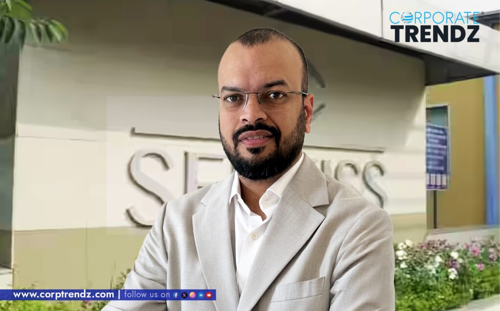 A professional headshot of Nimish Jindal, the newly appointed Chief Financial Officer at Sentiss Pharma Pvt. Ltd.