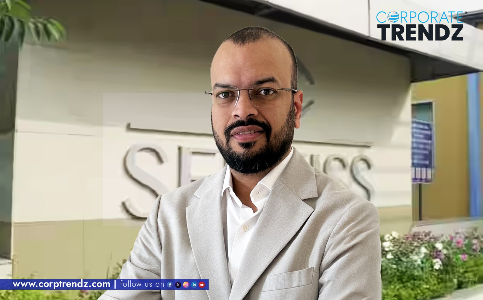 A professional headshot of Nimish Jindal, the newly appointed Chief Financial Officer at Sentiss Pharma Pvt. Ltd.