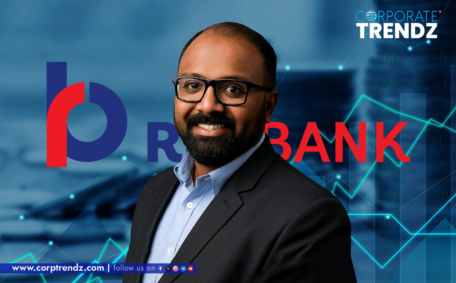 A professional headshot of Chetan Sakharkar, the newly appointed Deputy Vice President at RBL Bank.