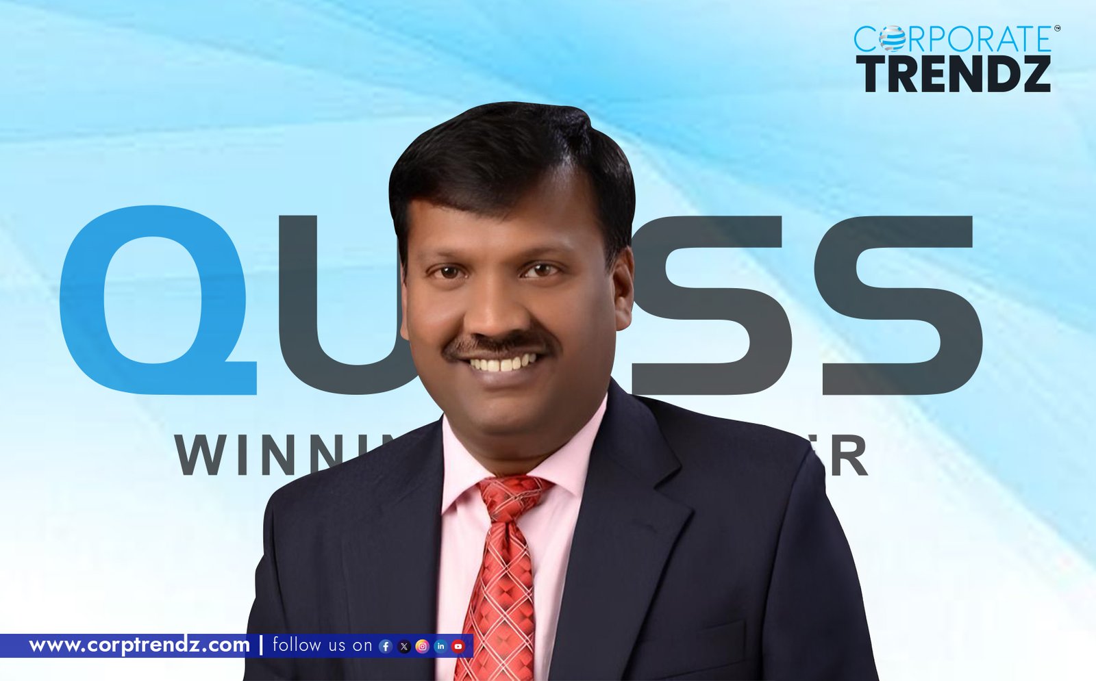 A professional headshot of Dr. Israel Inbaraj.F, the new Senior Vice President and Chief Compliance Officer at Quess Corp.