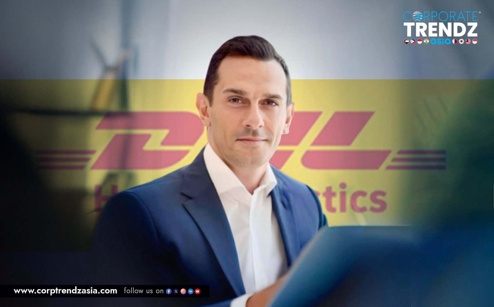 Professional headshot of Henry Fares, the newly appointed Country Manager for DHL Express Qatar, smiling confidently.