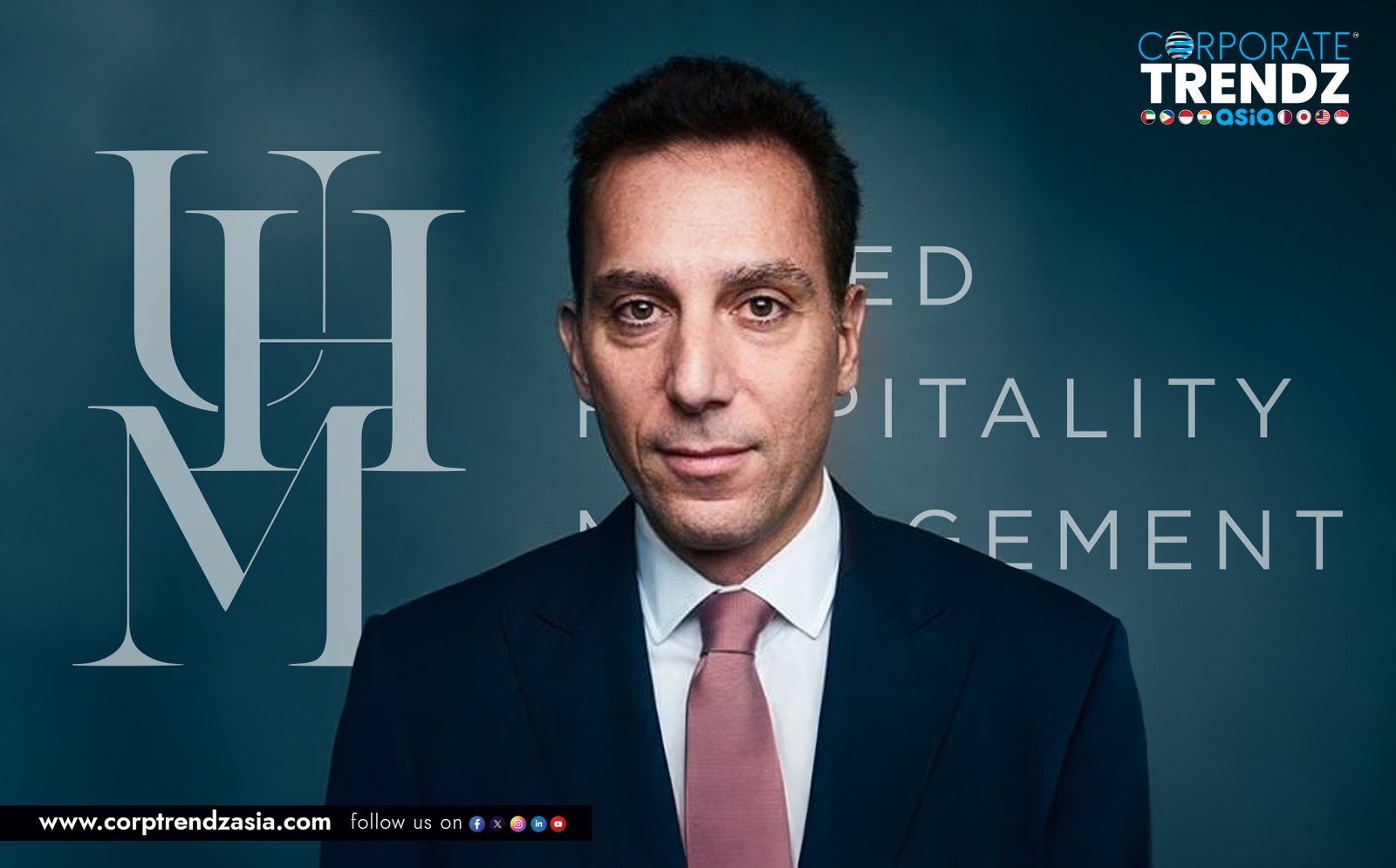 A professional headshot of Panos Loupasis, the newly appointed Vice President of Development for the Middle East, Africa, and Asia at United Hospitality Management.