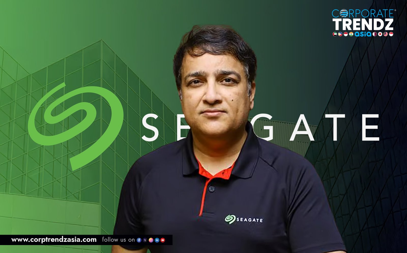 A professional headshot of Sameer Bhatia, the newly appointed Senior Regional Director for the IMETA region at Seagate Technology.
