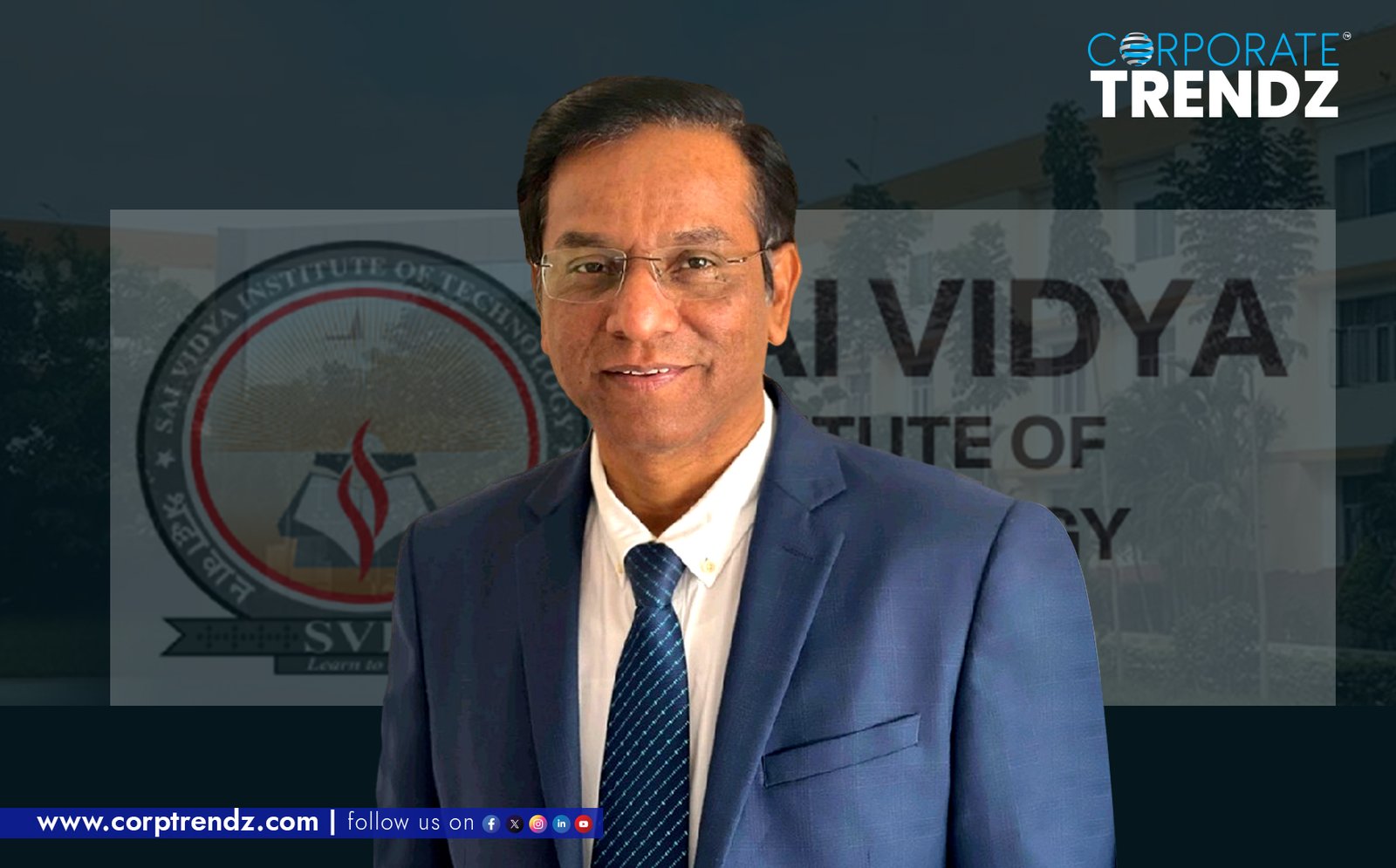 A professional headshot of Dr. M S Ganesha Prasad, the newly appointed Director of Operations at Sai Vidya Institute of Technology (SVIT).