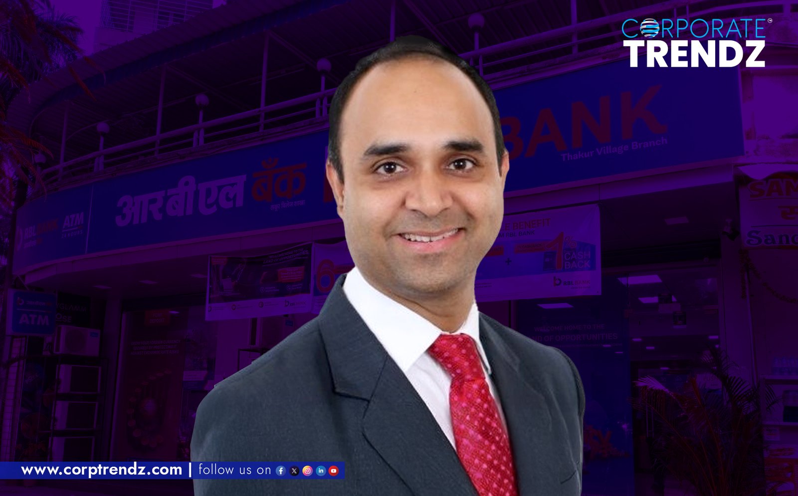 A professional headshot of Abhijeet Roy, the newly appointed Head of Corporate Services at RBL Bank.