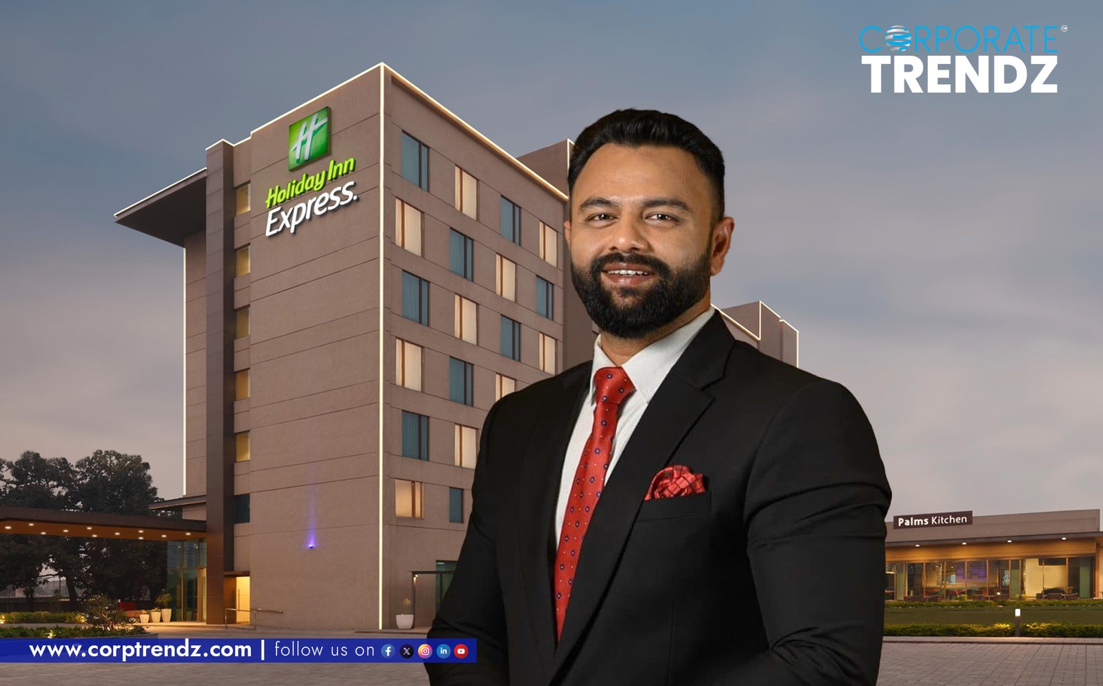 A professional headshot of Tarun Ratra, the newly appointed Portfolio Operations Manager at Holiday Inn Express.