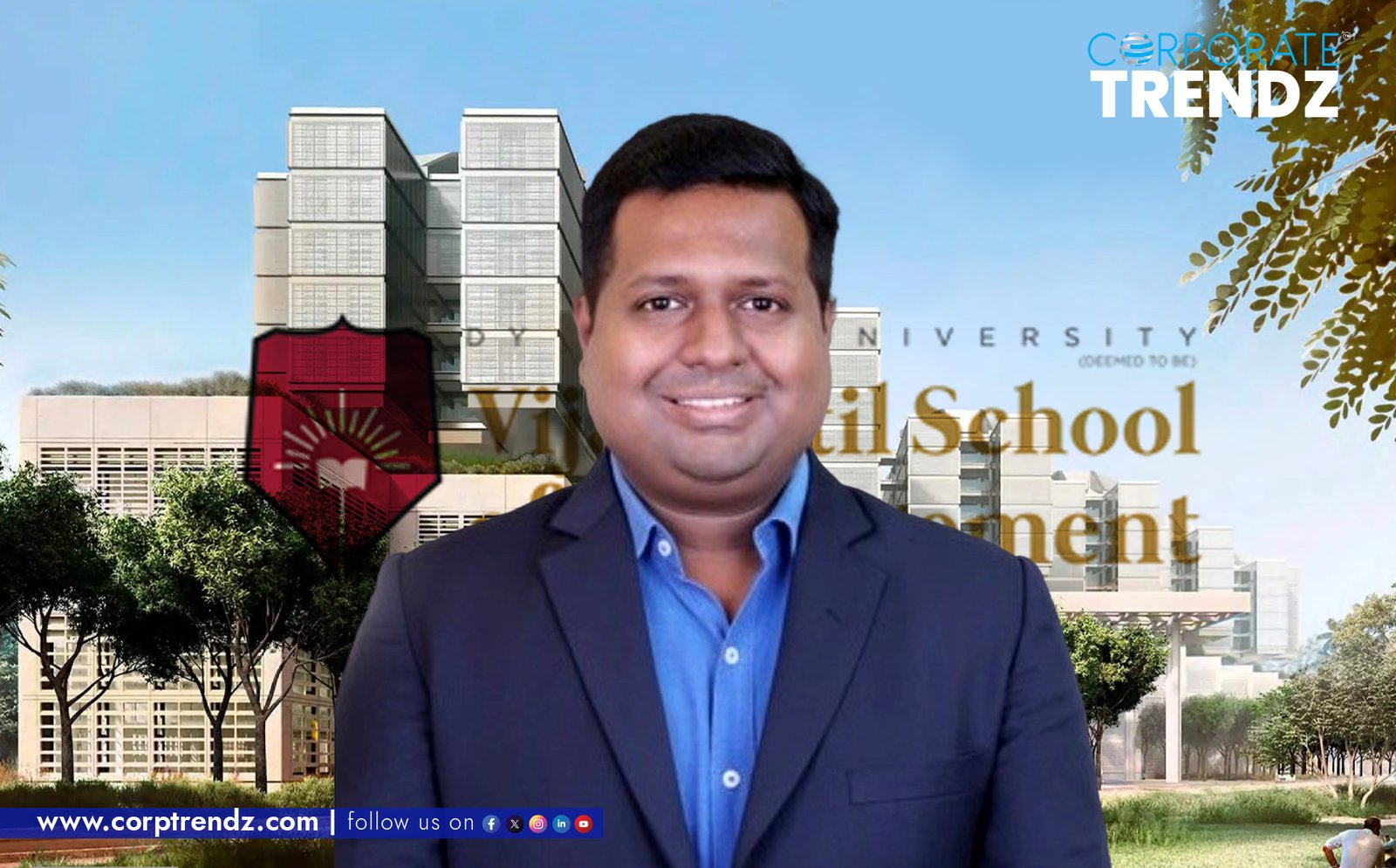 A professional headshot of Abhijit Dandekar, the newly appointed Head of Corporate Relations at D Y Patil University Vijay Patil School of Management.