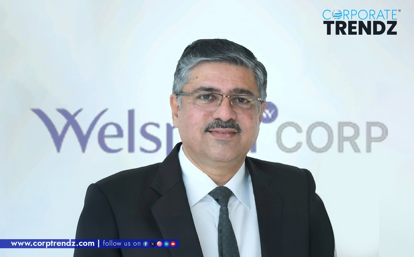 A professional headshot of Rakesh Mehta, the newly appointed Chief Human Resource Officer at Welspun Corp Limited.