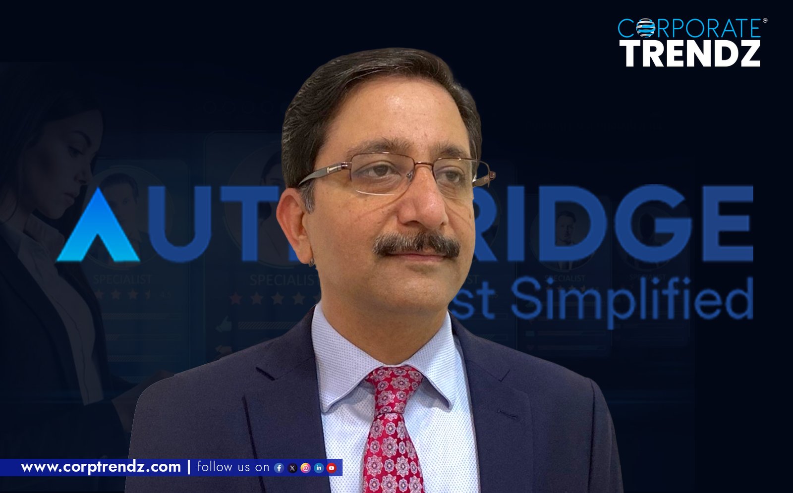 A professional headshot of Neeraj Taneja, the newly appointed President at AuthBridge.