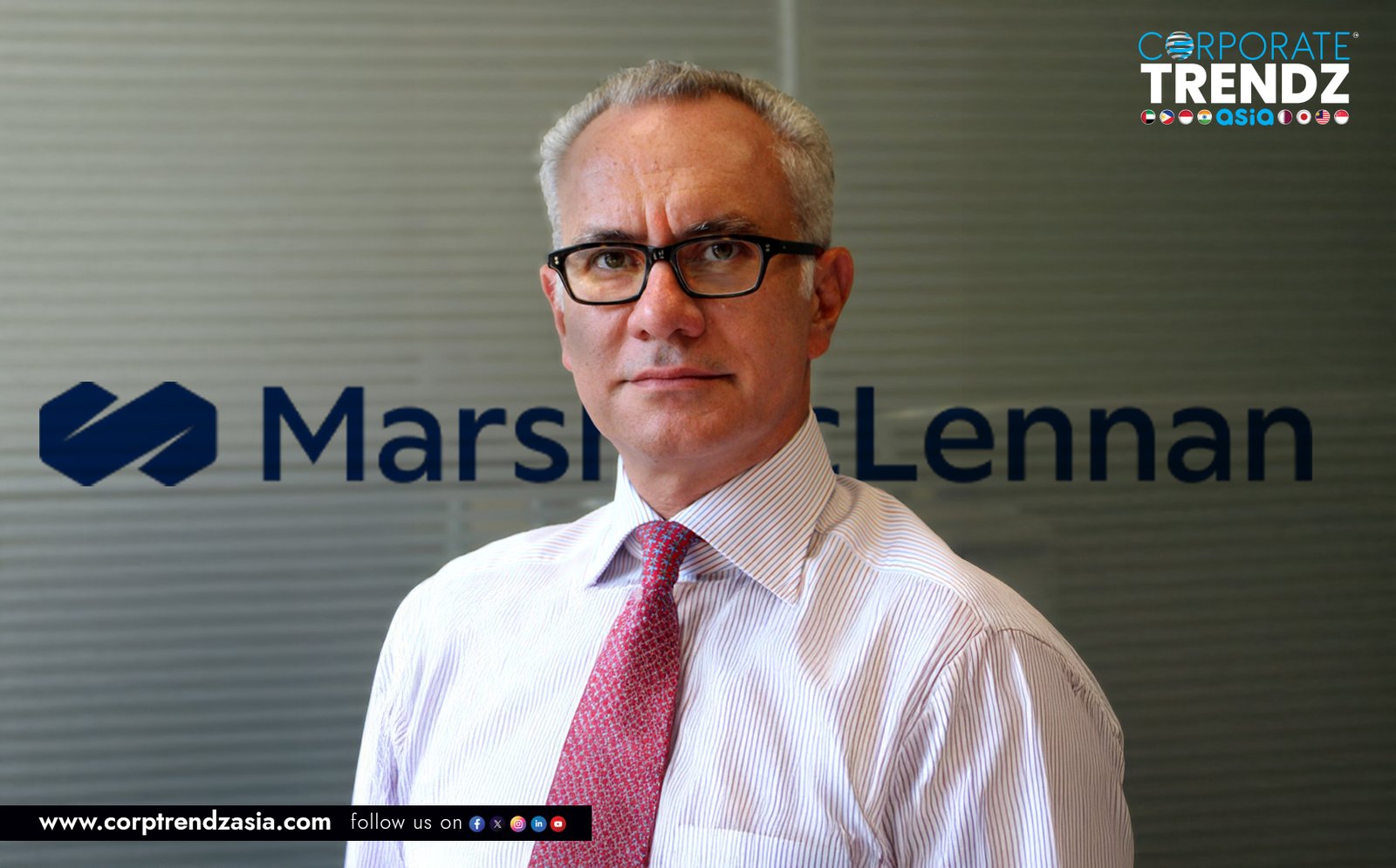 A professional headshot of Andrea Bono, the newly appointed CEO for the IMEA region at Marsh McLennan.