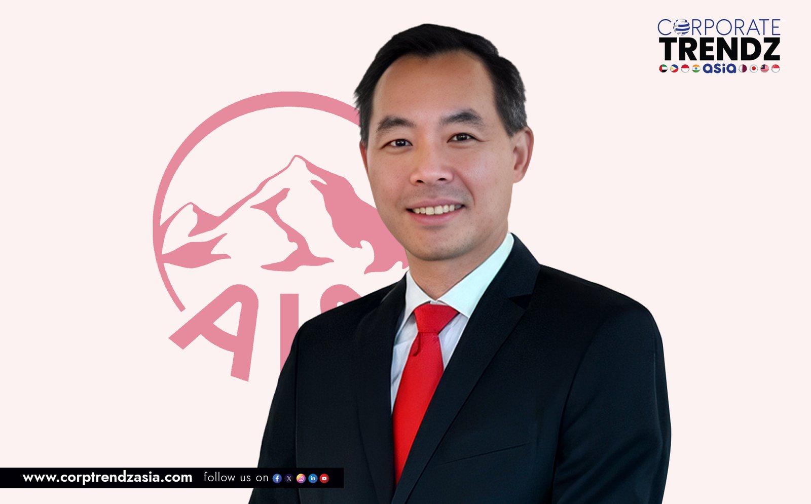 A professional headshot of Heng Zee Wang, the newly appointed Chief Executive Officer of AIA Malaysia.