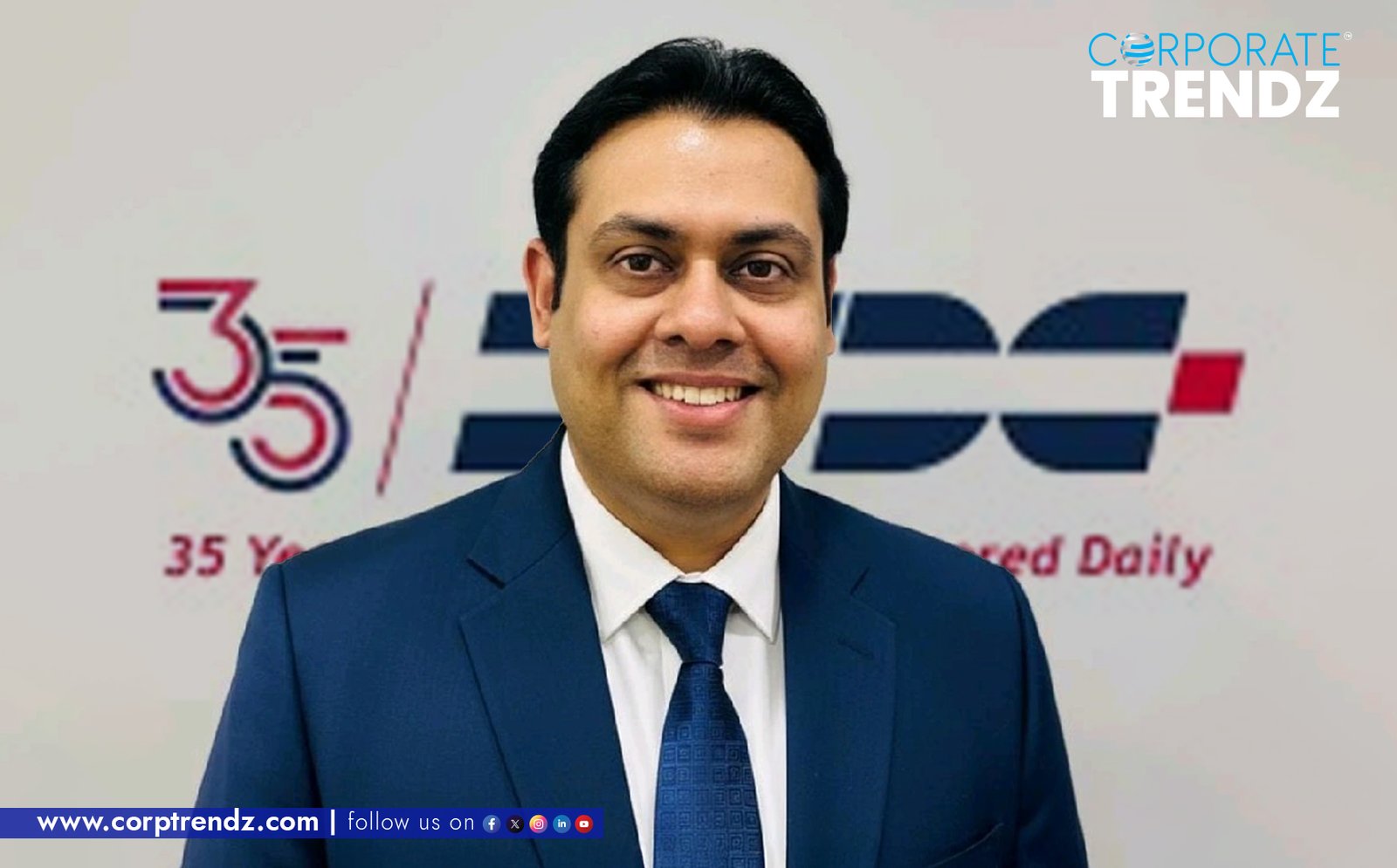 A professional headshot of Vaibhav Trivedi, the new Zonal Head – Human Resources, North and East at DTDC Express Limited.